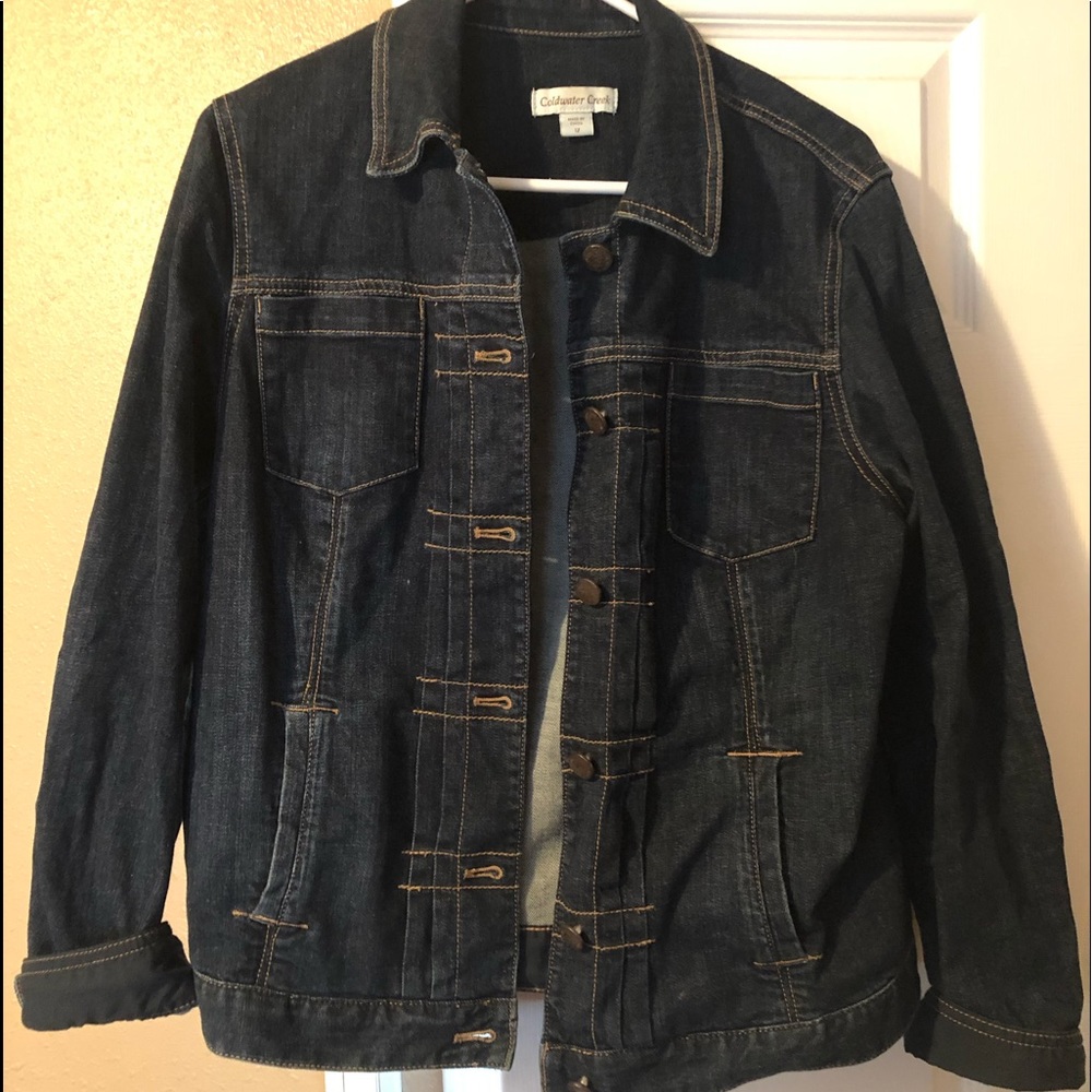 Women’s Cold Water Creek dress denim jacket